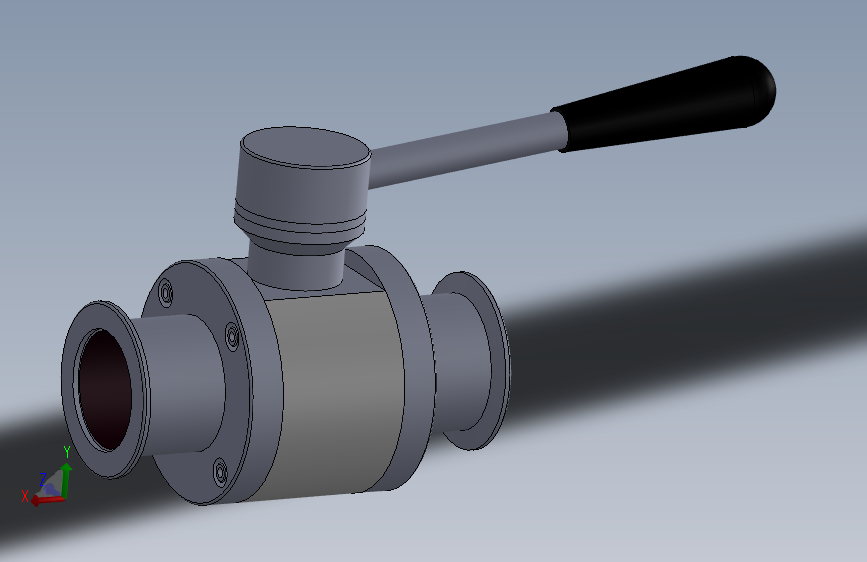 GU型系列手动高真空（压力）球阀-快卸法兰连接[GU-50(KF)]