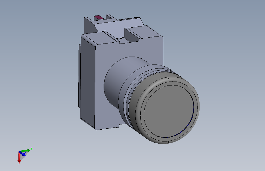 Q启动按钮-白色带灯不带锁