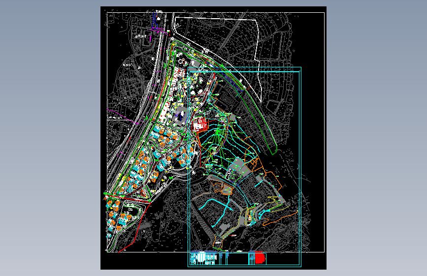海南街道办缸窑安置点周边林地及闲置用地整治项目总图