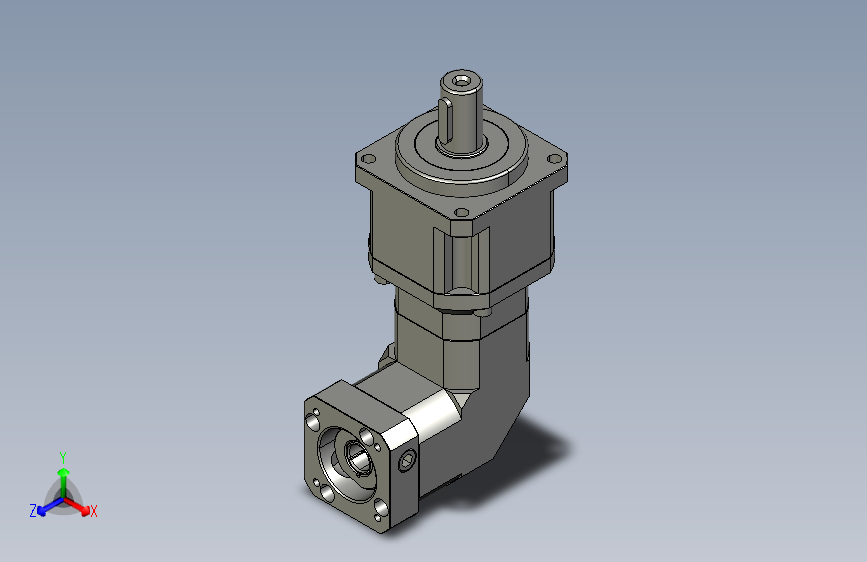 直角伺服减速电机SABL双段   孔输出减速器_SABL44-2-30-46M4-8