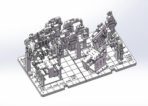 汽车前围板左前底部焊接夹具