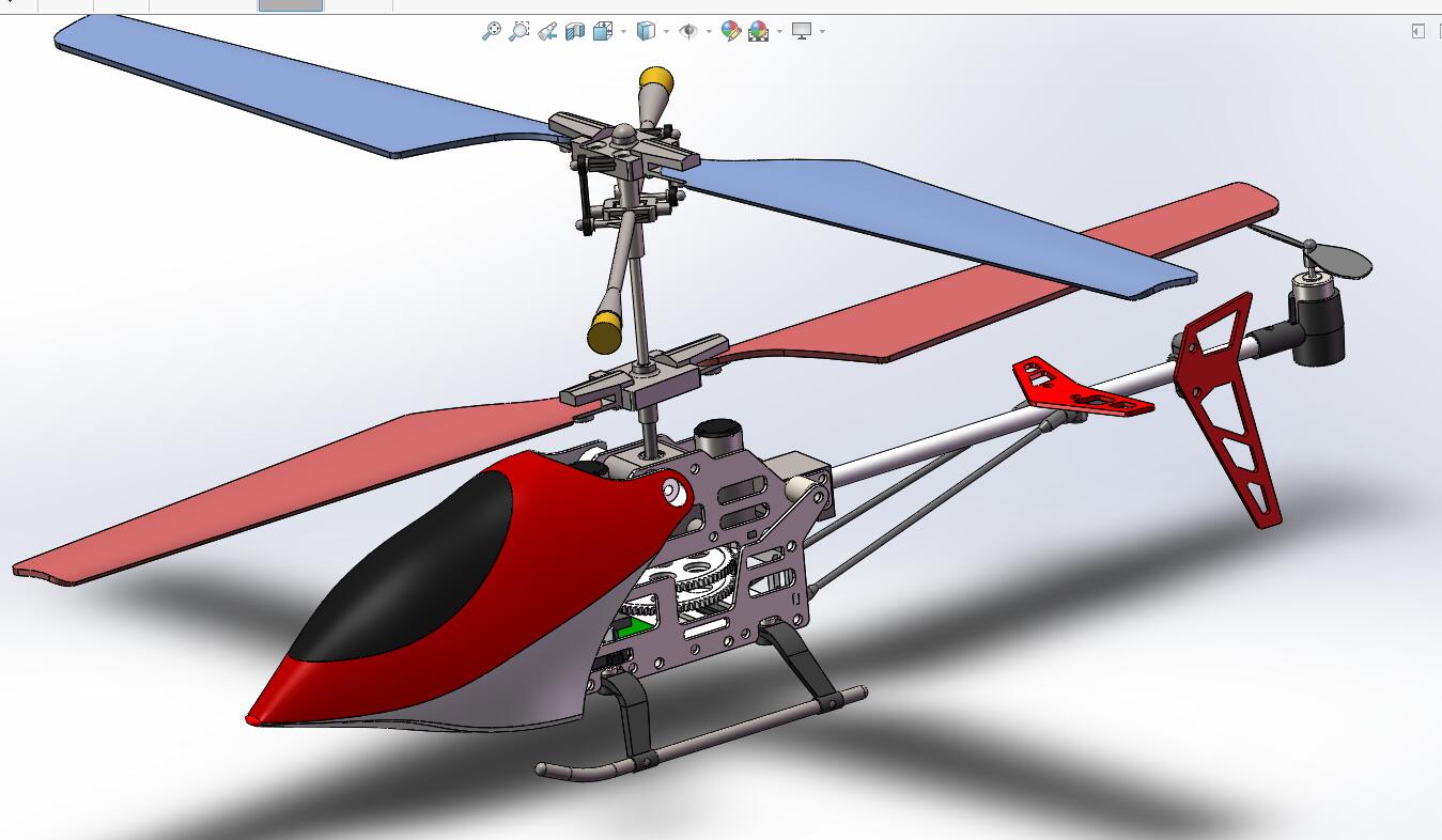 玩具直升飞机全部零部件