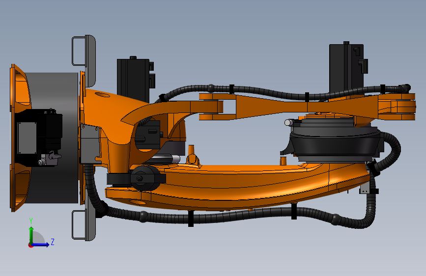 KUKA700机器人 左侧视图
