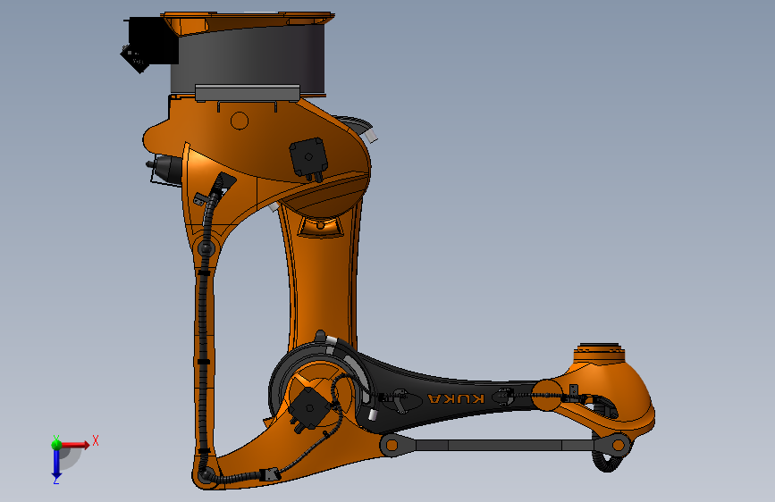 KUKA700机器人 俯视图