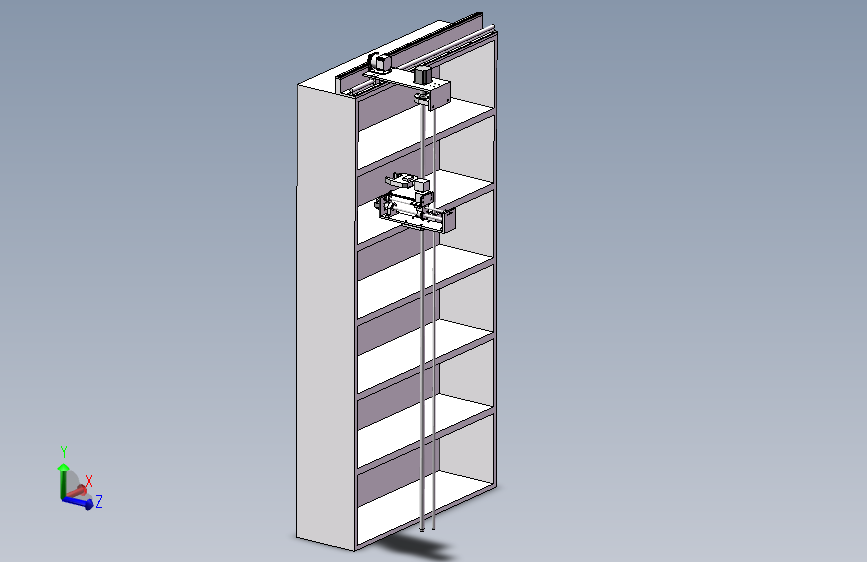 小型自助图书馆自动取书设计cad图sw三维说明书机械设备装置