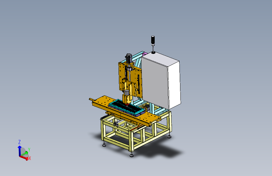 简易车间钻床step