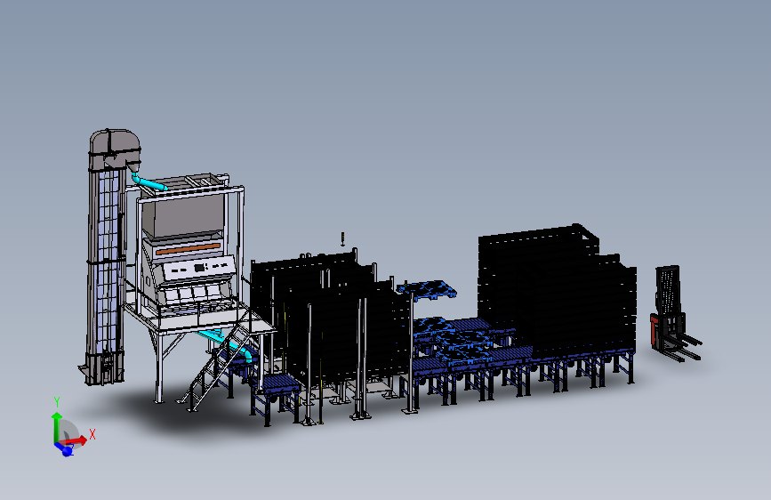 种子加工处理工业设备step