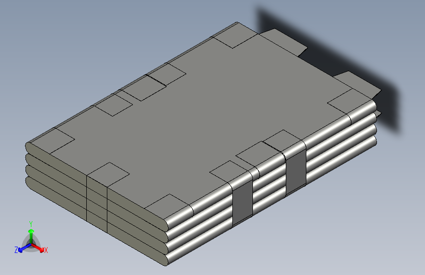 电芯合拢去包4条胶后