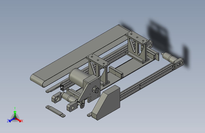 电子插针精密焊接生产线设计-进料流水线-V1