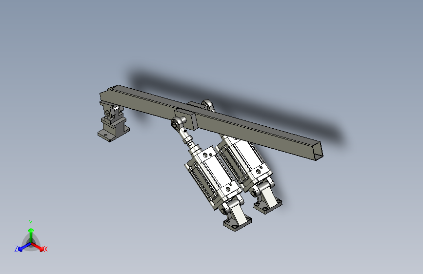 顶升SE80x50气缸顶升组件1