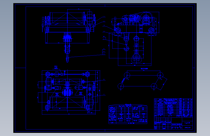桥式起重机小车运行机构设计