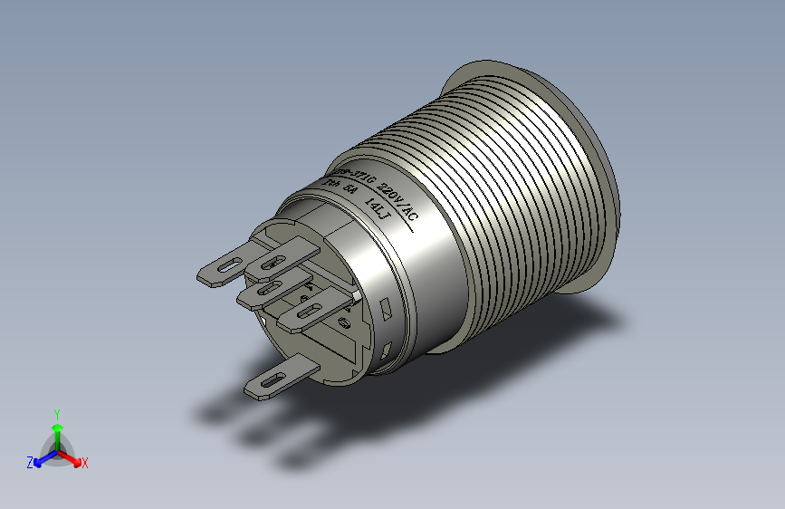 复位金属按钮-d5