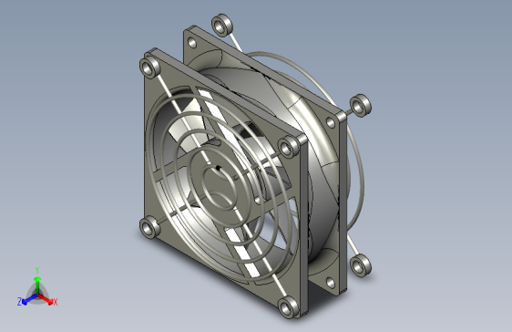 散热风扇80x25FXDS风扇-尺寸80x80x25-24V带铁丝护盖