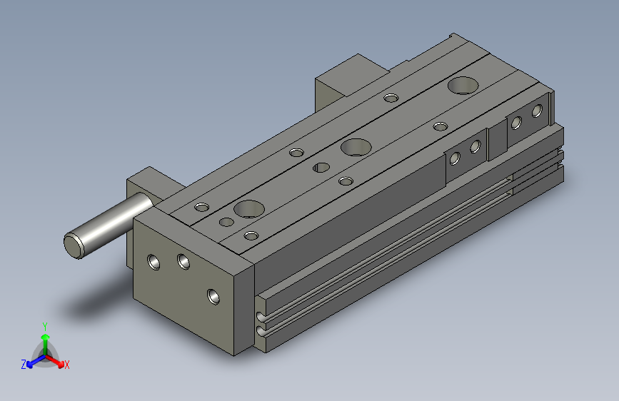 手机屏幕自动贴膜检测生产设备设计-滑台气缸MXQ16-75B-A90-V1
