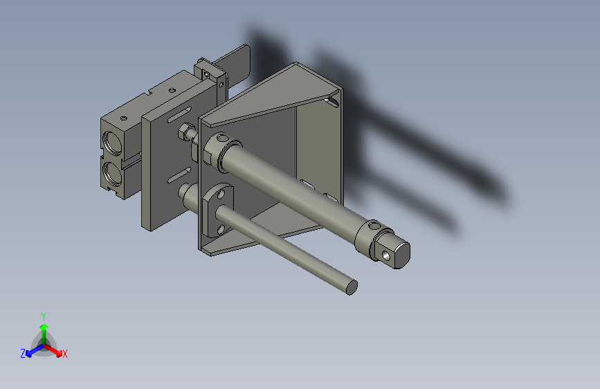 梳齿上料追加气缸装配