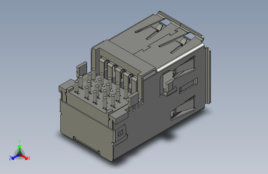 双USB30沉头连接器