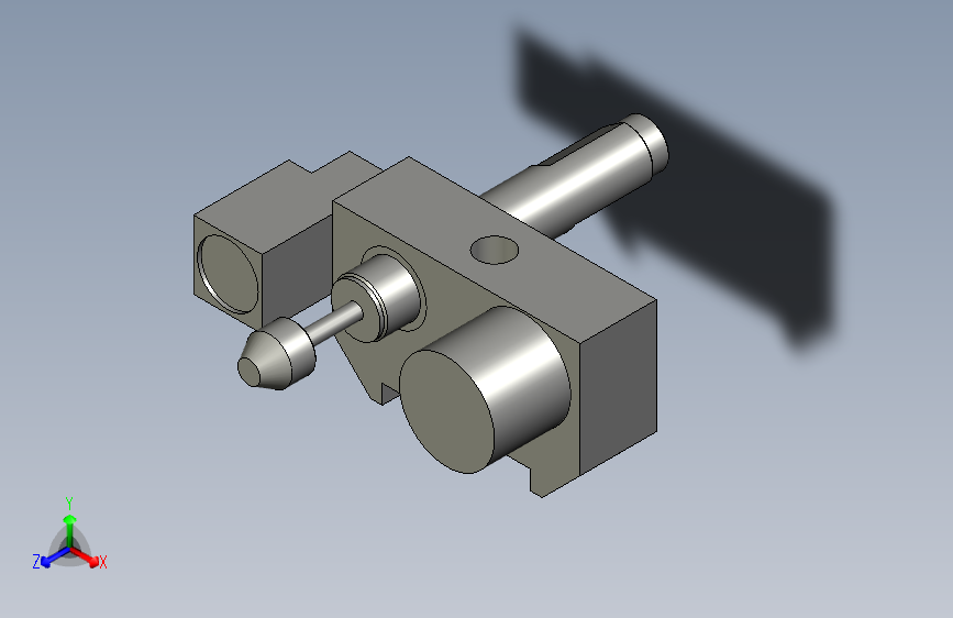 小型小无杆缸缓冲器组件右