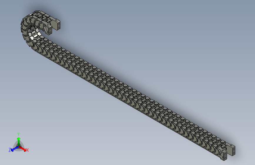 怡合达经济型拖链高品质高速静音型VBK21-F20-R38-N50-VEK213400