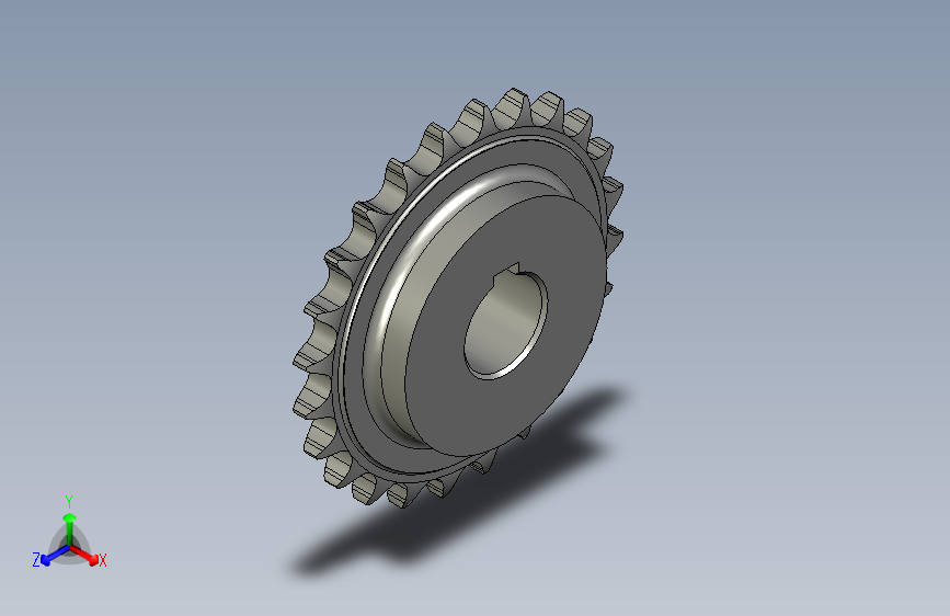 主动链轮08B-24齿-D25