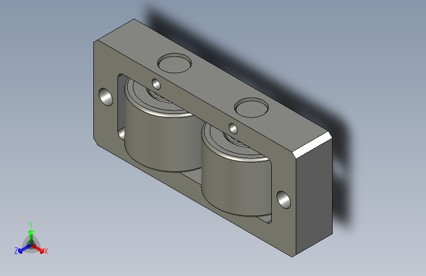 装配体侧向滚轮组合