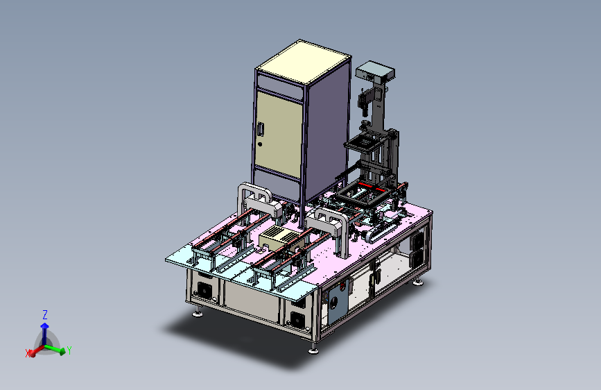 外观检测及NG键帽翘键机设备（sw21可编辑+工程图）