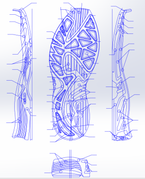 鞋底2D工程图