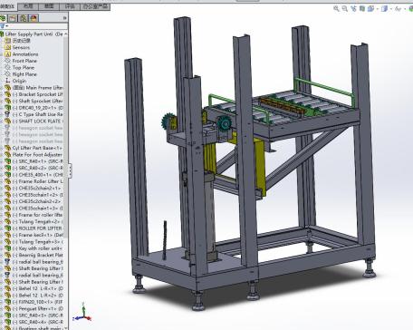 双排滚筒型链条提升机