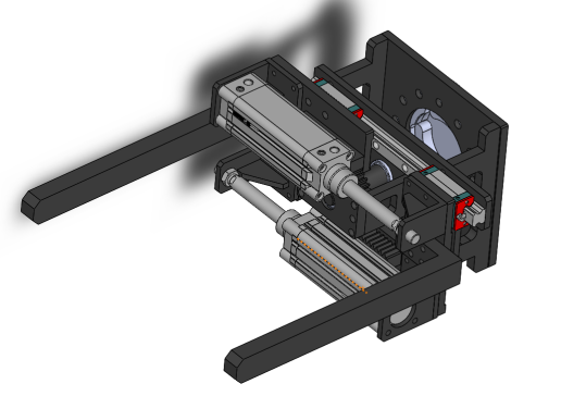 双气缸齿轮齿条夹具