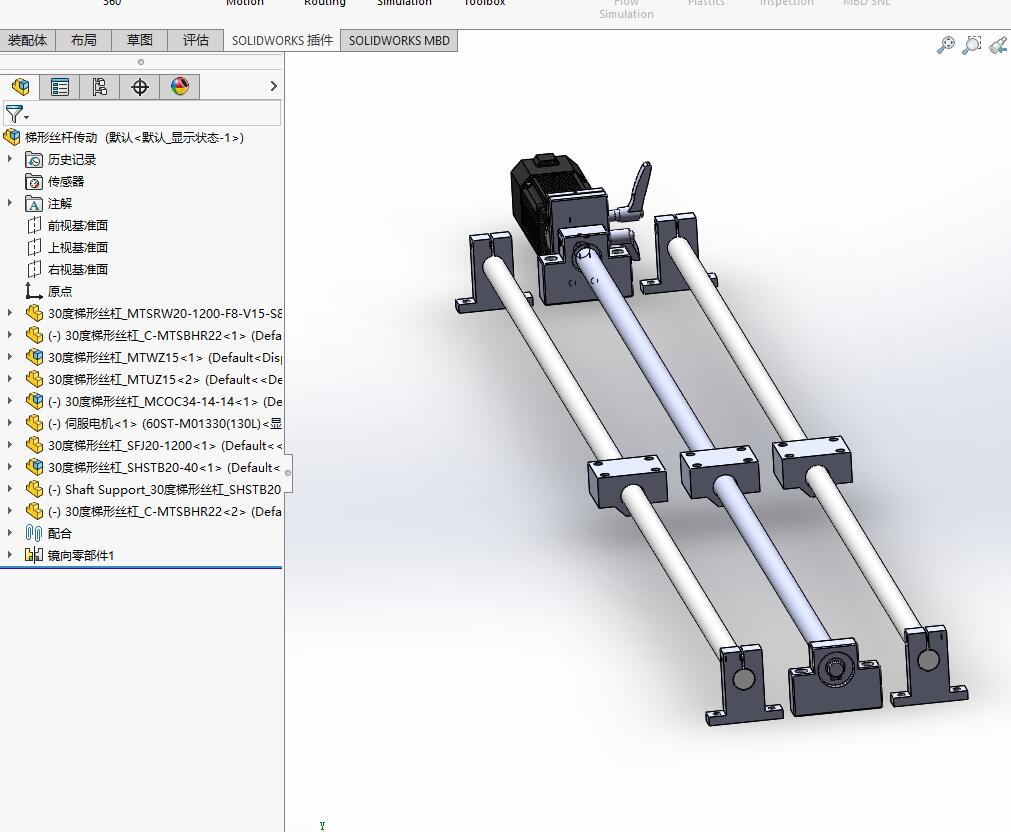 梯形丝杆传动平台