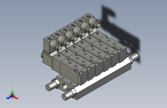 6位110M电磁阀组装体