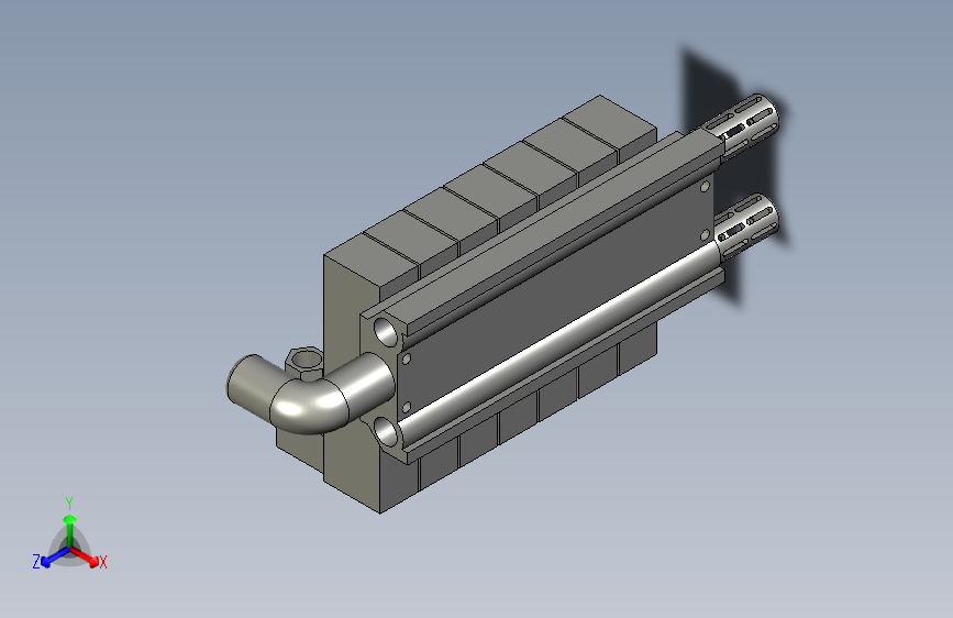 7位电磁阀装配体