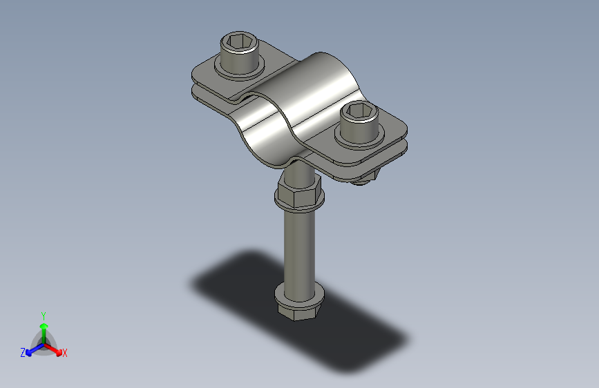 20螺杆管卡304不锈钢L50