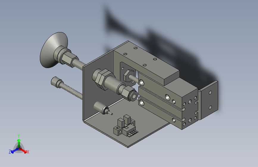 23LM009氣缸伸縮吸盤模組