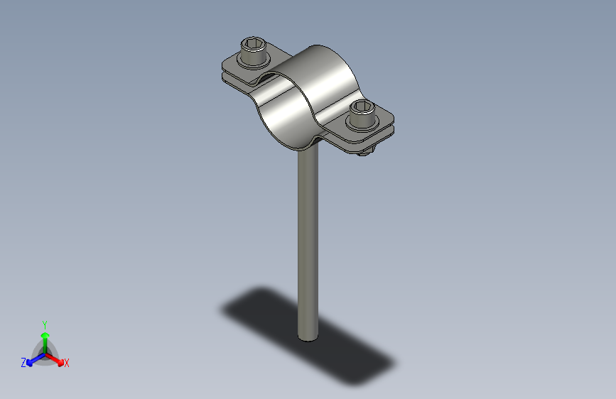 32螺杆管卡304不锈钢L100