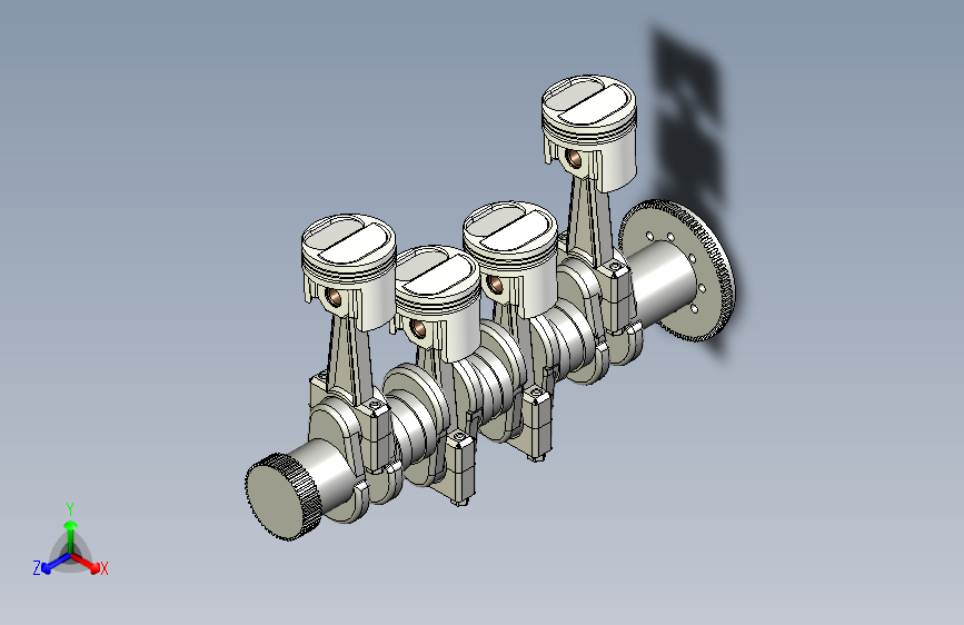 A0001102-连杆活塞组件 - 4缸
