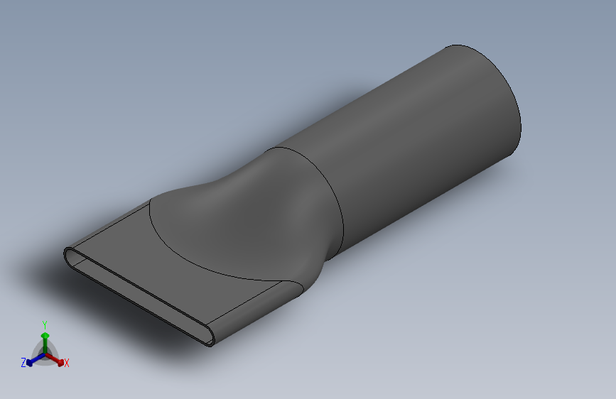 A0001115-圆形至矩形过渡喷嘴管道适配器