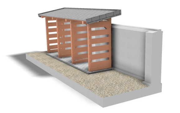 A3001262-木制木柴屋