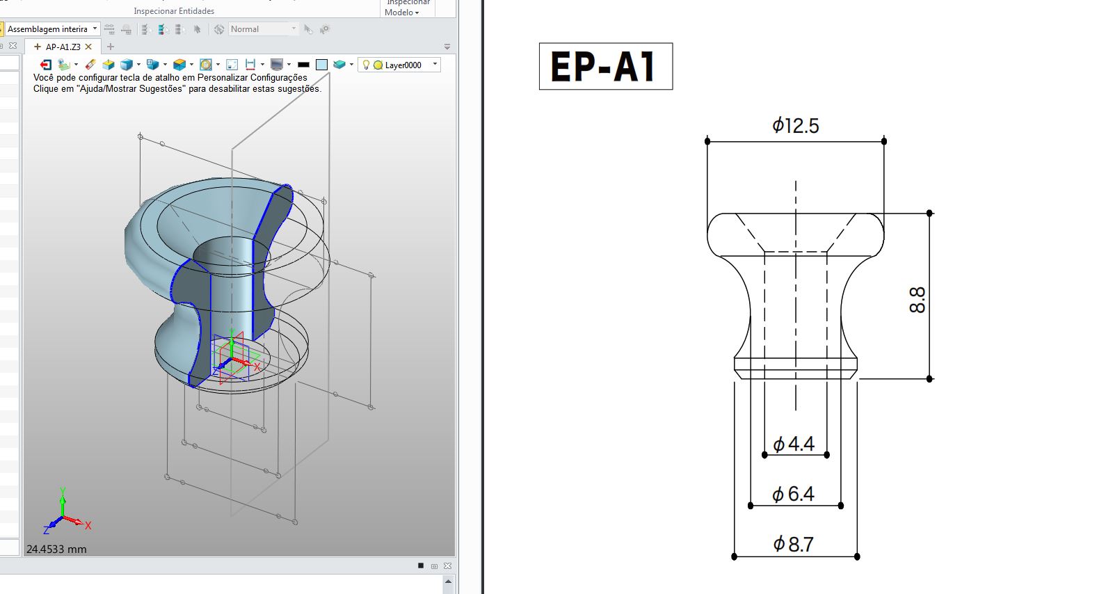 A3001321-Gotoh吉他肩带按钮，型号EP-A1