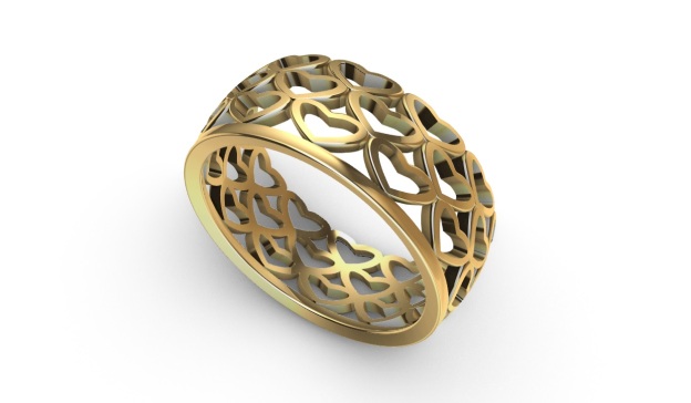 A3001475-心形金戒指