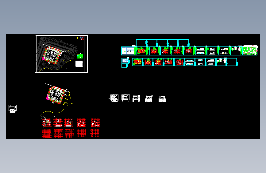 酒店建筑施工图总平图