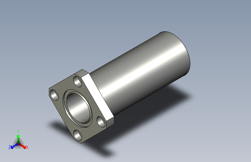 sZLHF带法兰直线轴承双衬型ZLHFSWM-d30-D45-L123