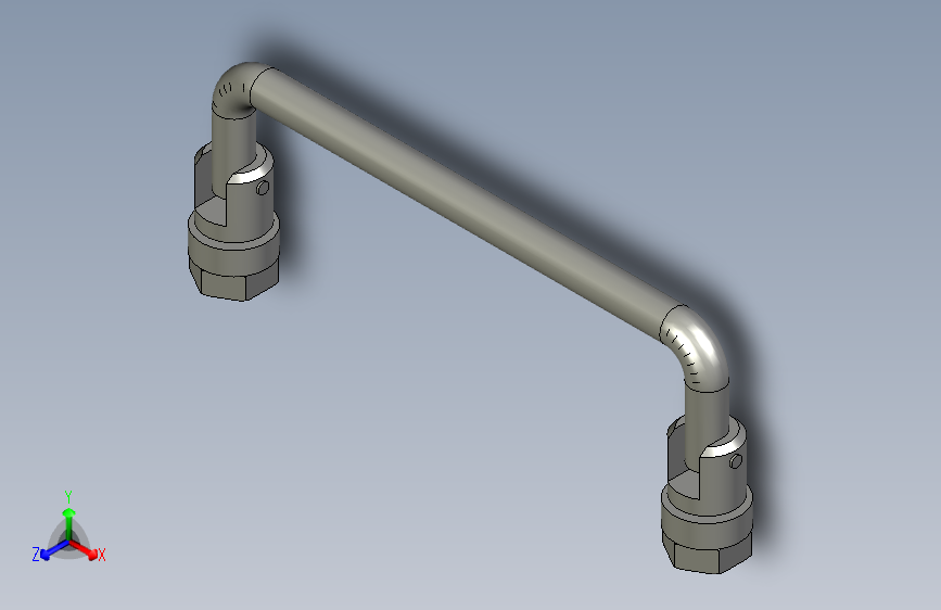 XAE62-L135不锈钢折叠拉手