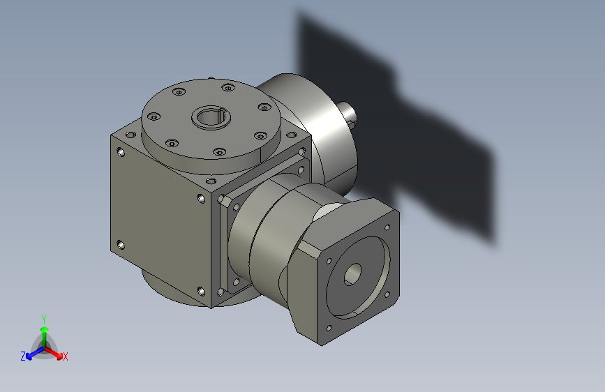 孔输入双孔出轴出）PW110转向器-伺服换向器-AT110转向器-AT110-L换向器-伺服转向器1_1转向器-直角螺旋锥减速机