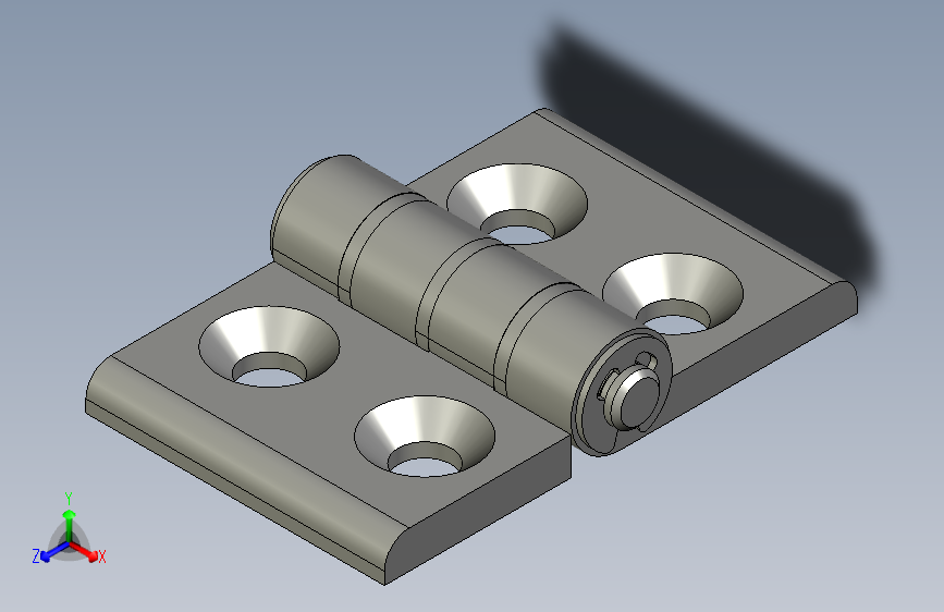 H4040-6铝型材合页