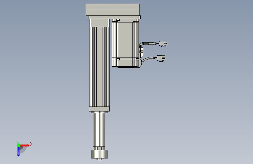 HH61-R260-80法兰前法兰+外螺纹-B(1)STEP00333 俯视图