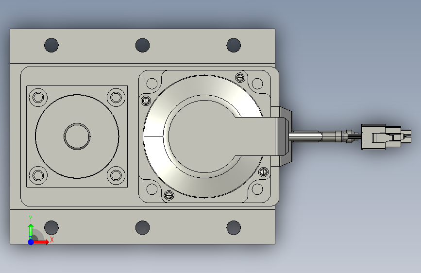 HH61-R260-80法兰前法兰+外螺纹-B(1)STEP00333 正面视图