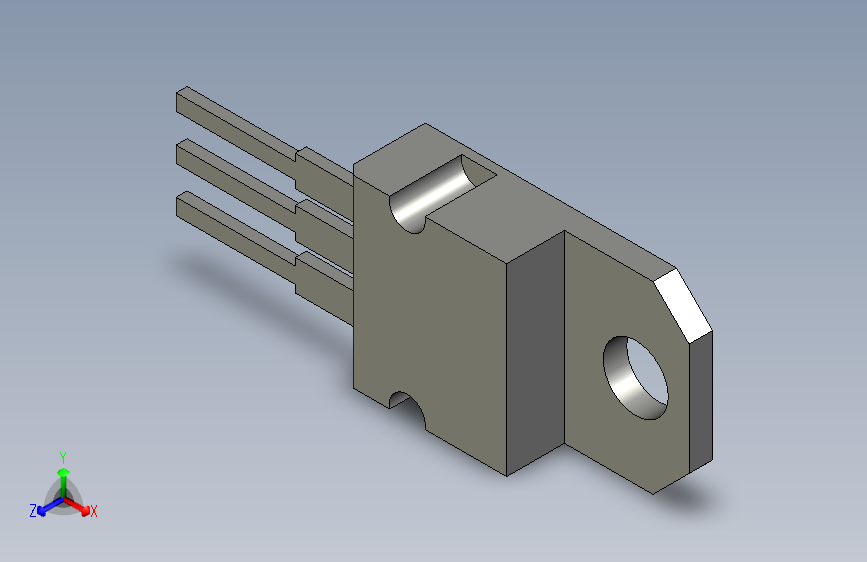 L7805CV切脚后晶体