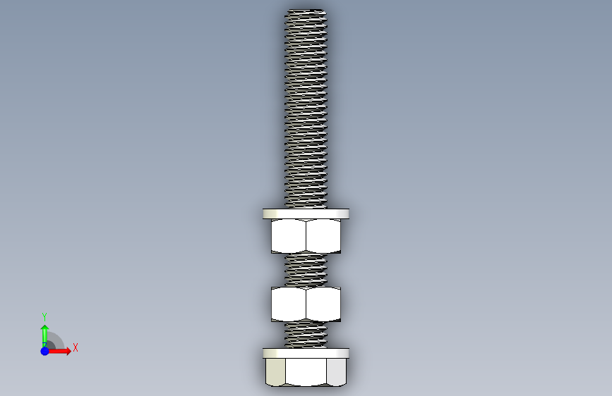 脚杯Adjustable Foot D43mm M8x60 F3D STP 正面视图