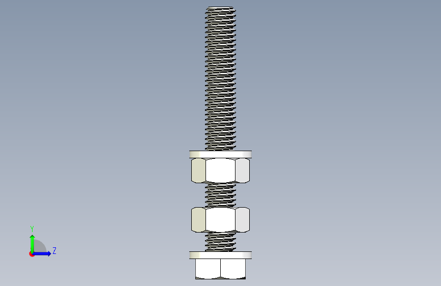 脚杯Adjustable Foot D43mm M8x60 F3D STP 左侧视图
