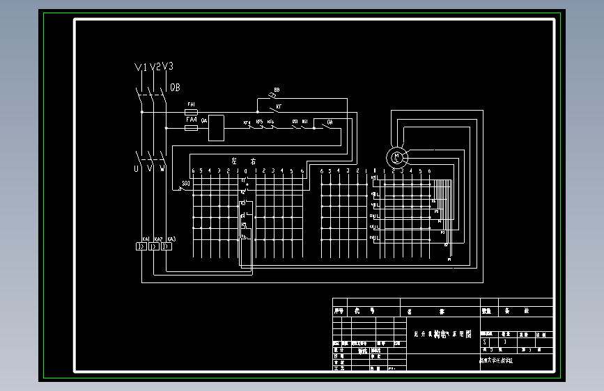 18t桥式起重机设计电气控制部分【说明书cad】